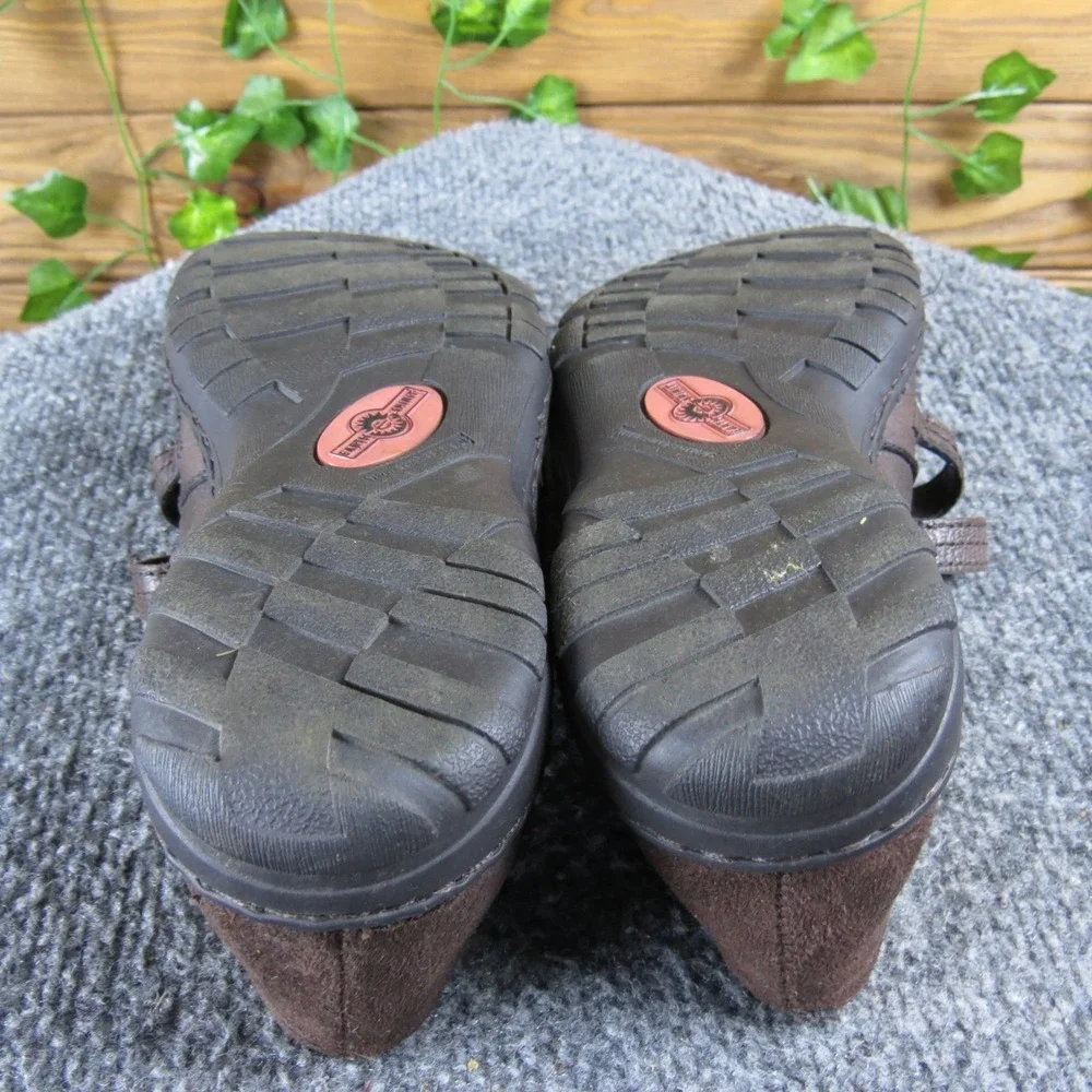 Earth Origins Women's Brown Leather Mary‎ Jane Comfort Shoes Size 6
